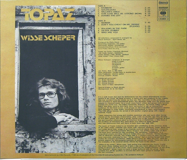 Wisse Scheper, Topaz, Topaz - LP