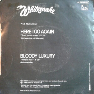 Whitesnake, Aqui Voy De Nuevo - Singles: imagen 2