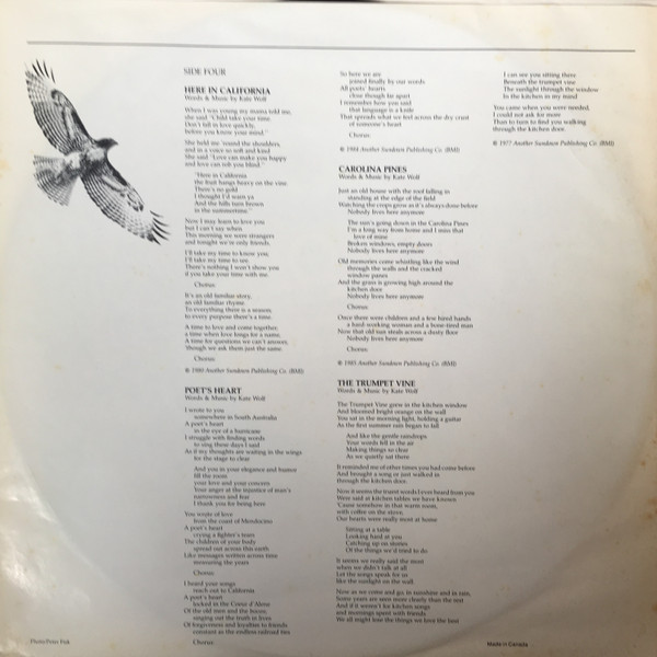 Kate Wolf, Gold In California - LP