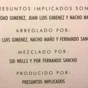 Presuntos Implicados, Alma De Blues - LP: imagen 8