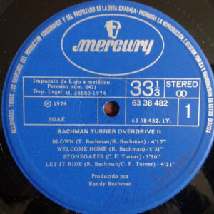 Bachman-Turner Overdrive, Bachman-Turner Overdrive II - LP: imagen 3