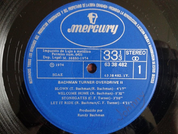 Bachman-Turner Overdrive, Bachman-Turner Overdrive II - LP