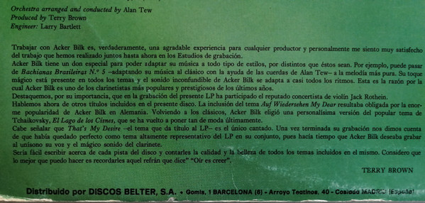 Acker Bilk, That's My Desire - LP
