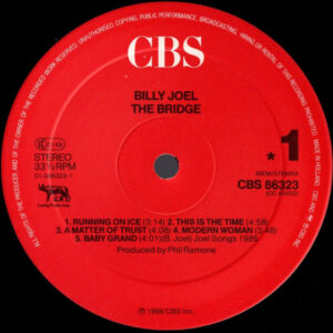 Billy Joel, The Bridge - LP: imagen 3