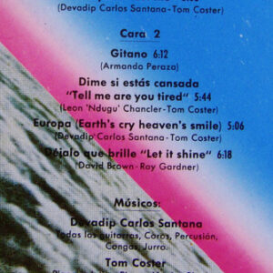 Santana, Amigos - LP Album Stereo: imagen 7