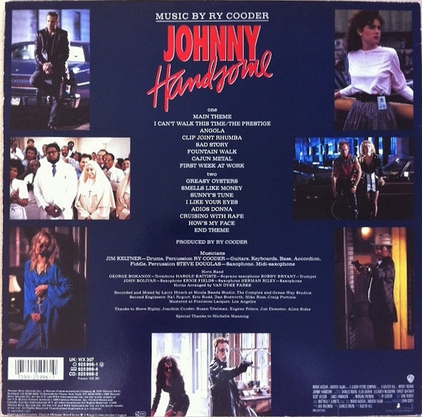Ry Cooder, Johnny Handsome (Original Motion Picture Soundtrack) - LP
