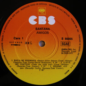 Santana, Amigos - LP Album Stereo: imagen 5
