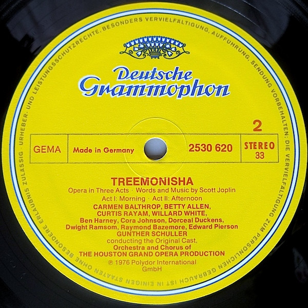 Scott Joplin, Treemonisha (Original Cast Recording) - LP