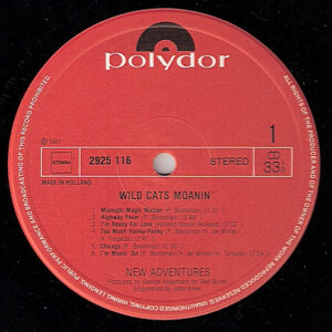 New Adventures, Wild Cats Moanin' - LP: imagen 3
