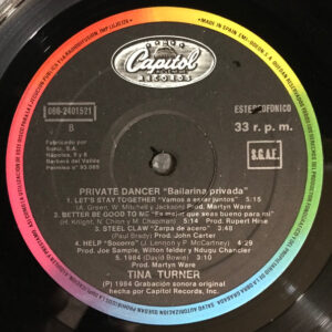 Tina Turner, Private Dancer - LP: imagen 6