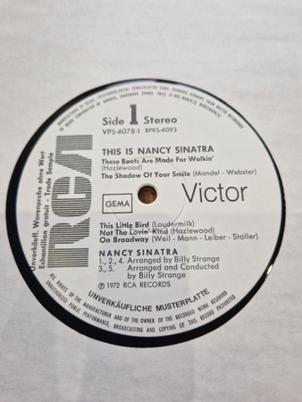 Nancy Sinatra, This Is Nancy Sinatra - LP