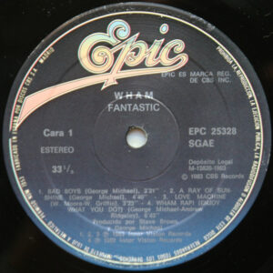 Wham!, Fantastic - LP Album Stereo: imagen 3