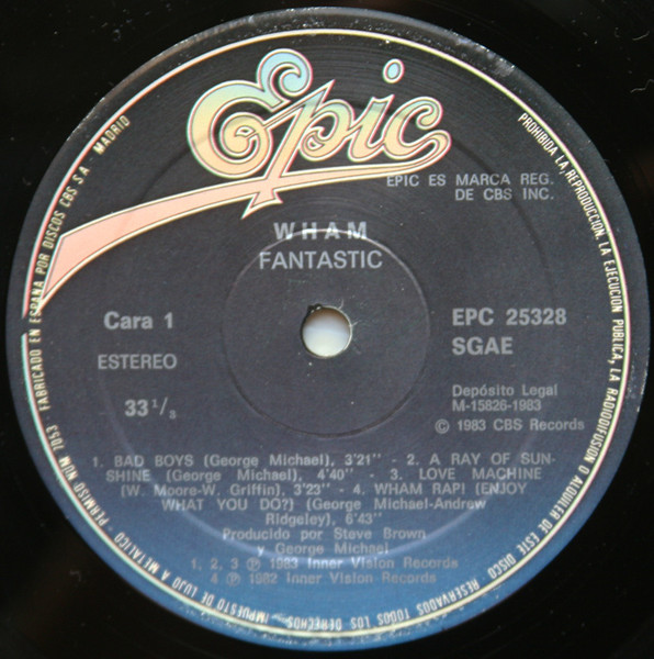 Wham!, Fantastic - LP Album Stereo
