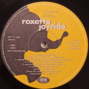 Roxette, Joyride - LP Album Stereo: imagen 3
