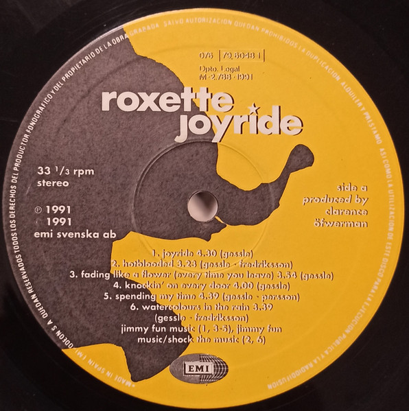 Roxette, Joyride - LP Album Stereo