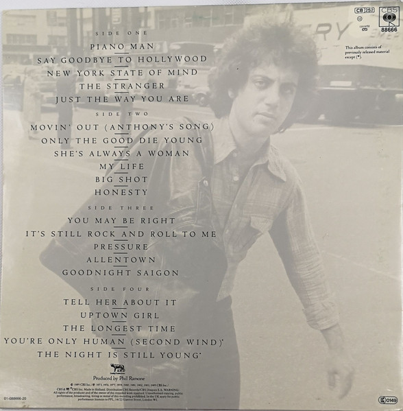 Billy Joel, Greatest Hits Volume I & Volume II - LP