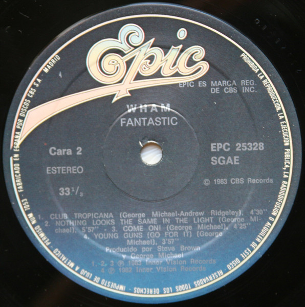 Wham!, Fantastic - LP Album Stereo