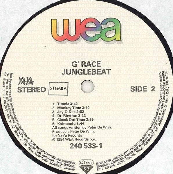 G'Race, Junglebeat - LP