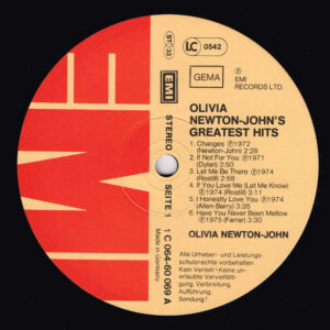 Olivia Newton-John, Olivia Newton-John's Greatest Hits - LP: imagen 3