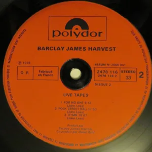 Barclay James Harvest, Live Tapes - LP: imagen 9