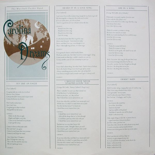 The Marshall Tucker Band, Carolina Dreams - LP