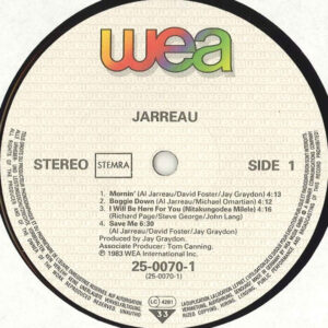 Al Jarreau, Jarreau - LP: imagen 5