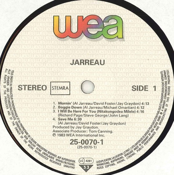 Al Jarreau, Jarreau - LP