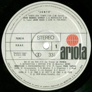 Various, Junts - LP Album Stereo: imagen 3