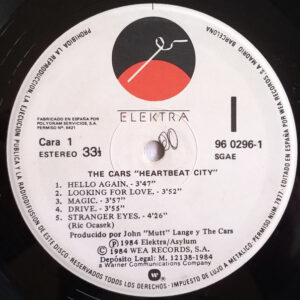 The Cars, Heartbeat City - LP: imagen 5