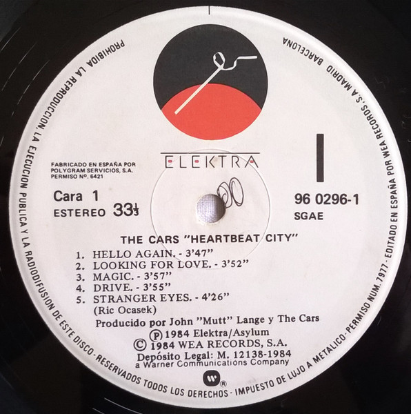 The Cars, Heartbeat City - LP
