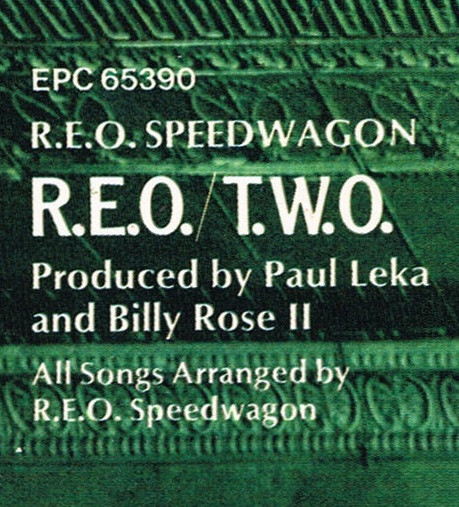 REO Speedwagon, R.E.O./T.W.O. - LP