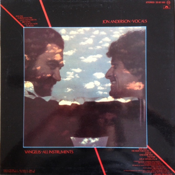 Jon & Vangelis, Short Stories - LP