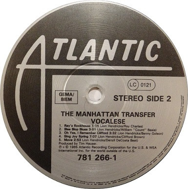 The Manhattan Transfer, Vocalese - LP