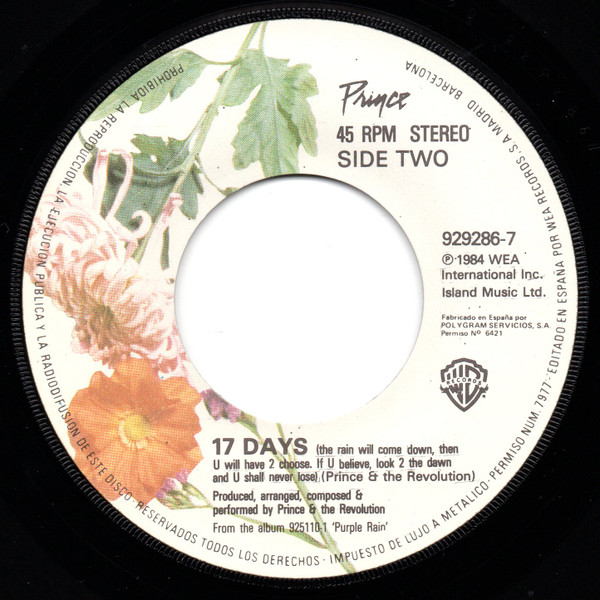 Prince, When Doves Cry - Singles