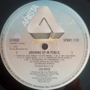 Lou Reed, Growing Up In Public - LP: imagen 3