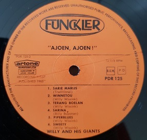 Willy And His Giants, Ajoen, Ajoen - LP