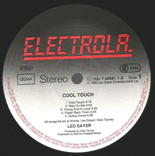 Leo Sayer, Cool Touch - LP