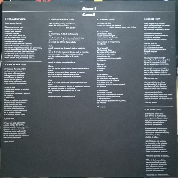 Luis Eduardo Aute, Entre Amigos - LP