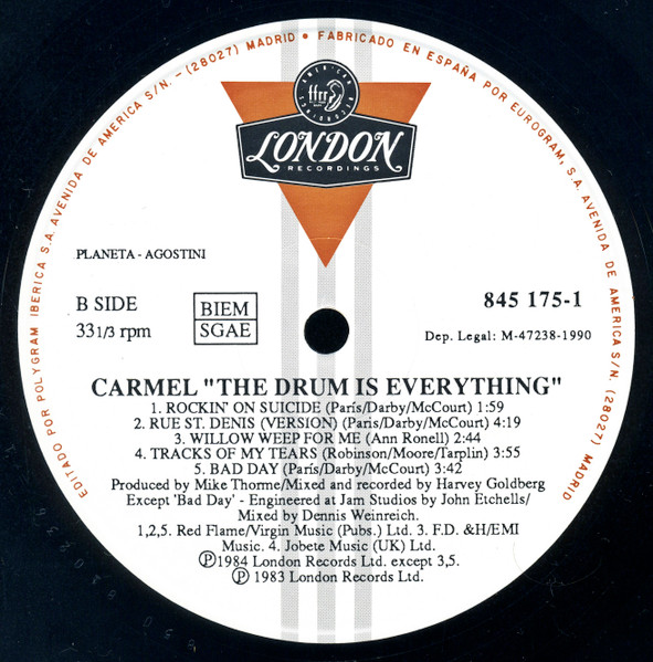 Carmel, The Drum Is Everything - LP