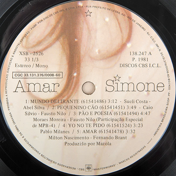 Simone, Amar - LP Album Stereo