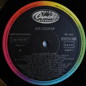 Joe Cocker, Joe Cocker Live - LP: imagen 5