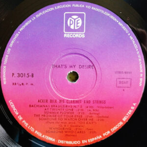 Acker Bilk, That's My Desire - LP: imagen 4