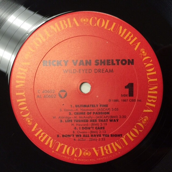 Ricky Van Shelton, Wild-Eyed Dream - LP