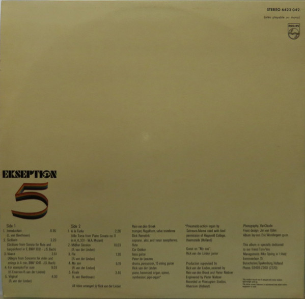Ekseption, 5 - LP Album Stereo