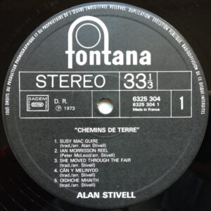 Alan Stivell, Chemins De Terre - LP: imagen 5