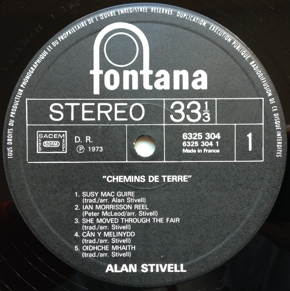 Alan Stivell, Chemins De Terre - LP