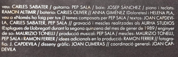 Sau, Per La Porta De Servei - LP