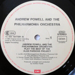 Andrew Powell, Philharmonia Orchestra, Play The Best Of The Alan Parsons Project - LP: imagen 3