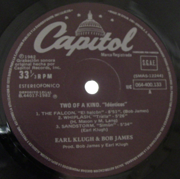 Earl Klugh, Bob James, Two Of A Kind = Idénticos - LP