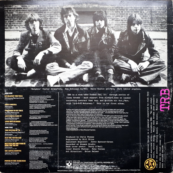 Tom Robinson Band, Power In The Darkness - LP